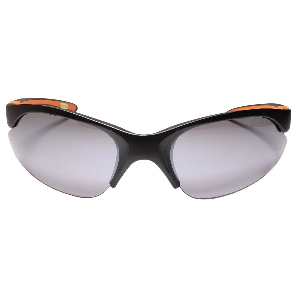 Black & Orange Frame Wrap Around Sport Sunglasses for Active Outdoor Lifestyles